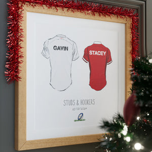 'Together' Rugby Union Team - Wall Art