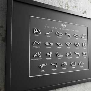 Formula 1 - The Circuits Collection 2023 - A1 Framed 3D F1 Tracks