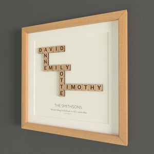 Personalised Framed Letter Tiles
