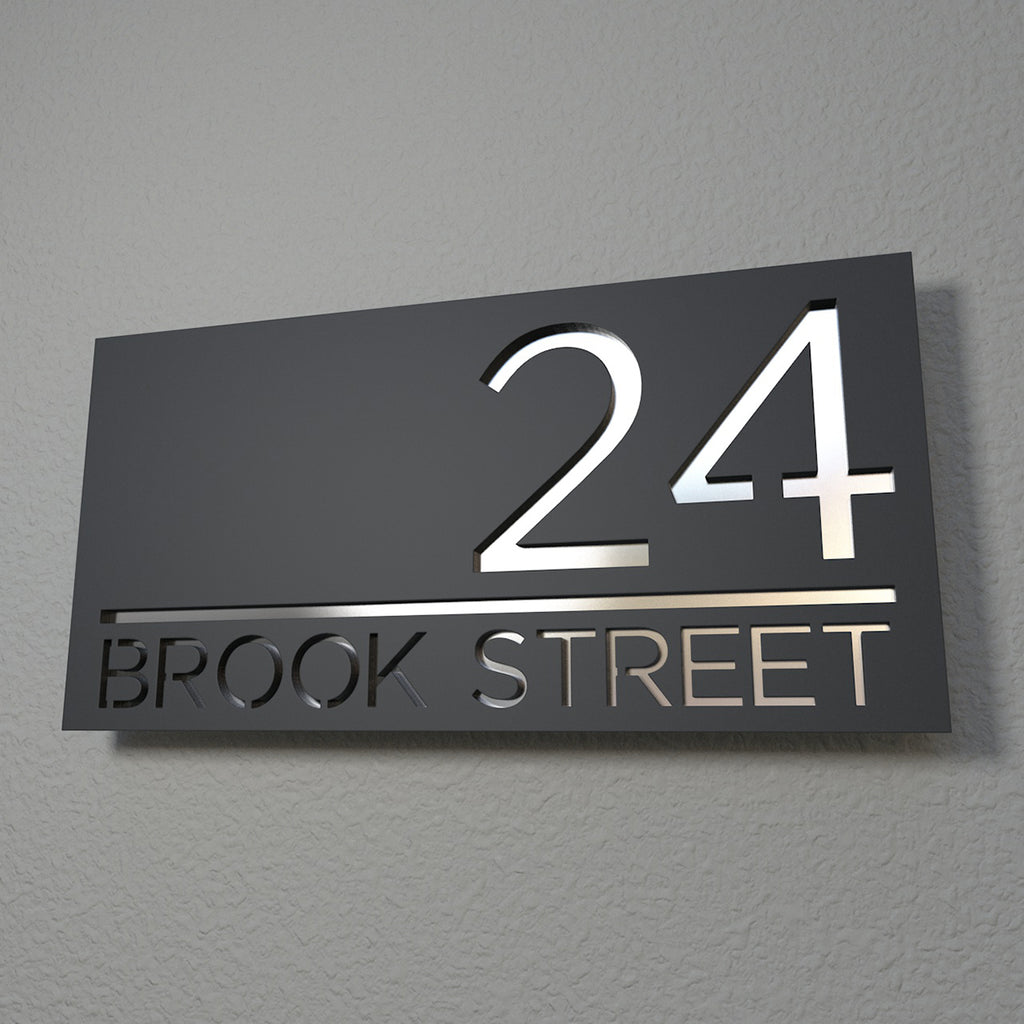 Personalised House Sign - Rectangular – cherrymade.co.uk