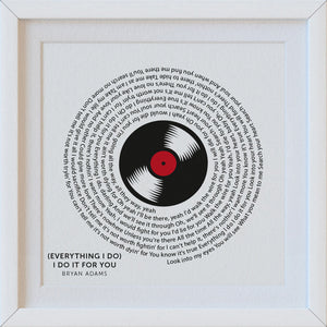 Love Song Lyrics - Vinyl Record