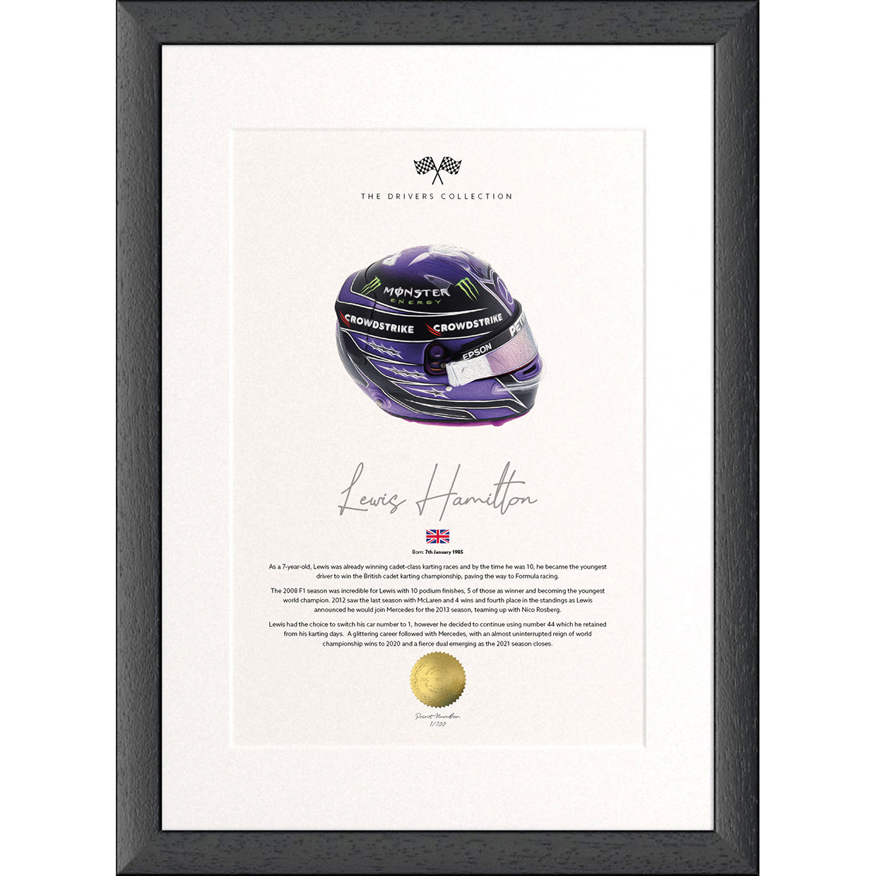 F1 Driver's Collection Framed Prints