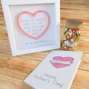 Mother's Day Gift Set - Frame, Card & Jar of Sweets