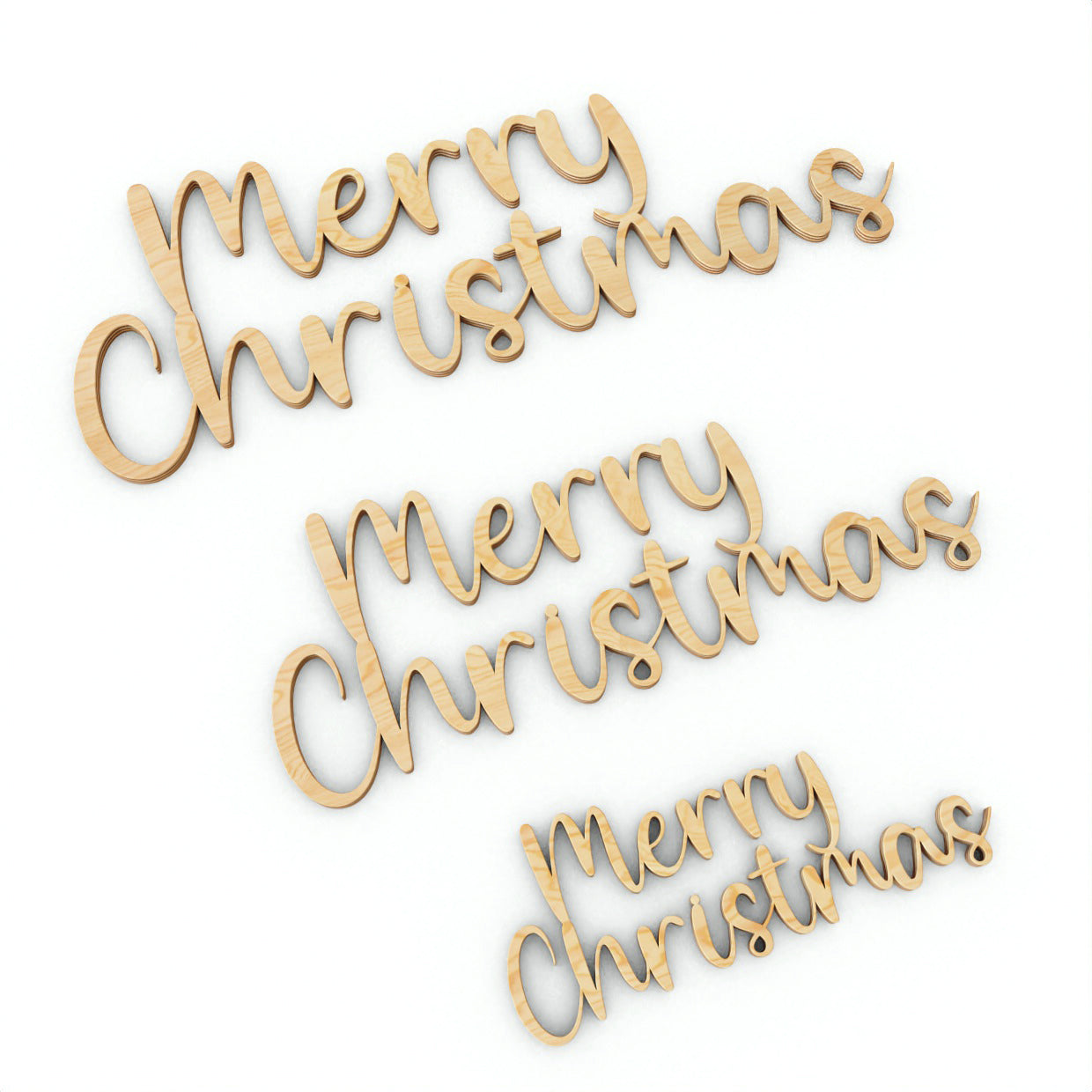 Merry Christmas - Wooden Wall Art