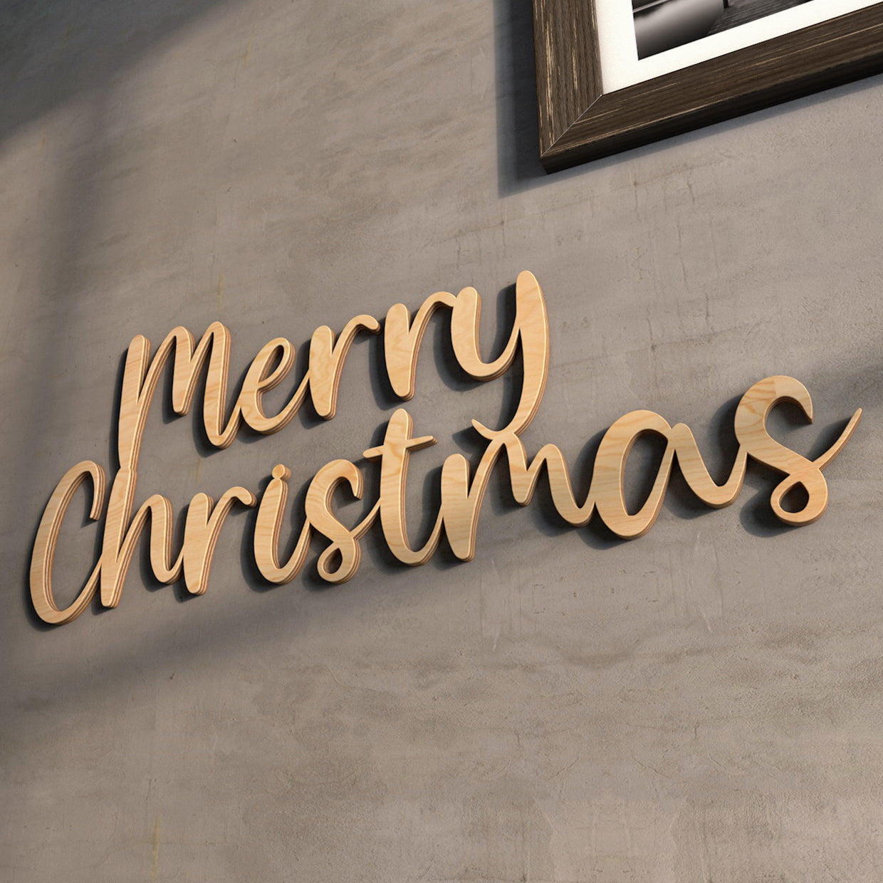 Merry Christmas - Wooden Wall Art