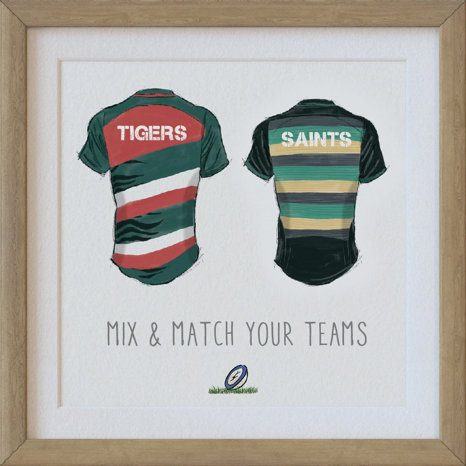 'Together' Rugby Union Team - Wall Art