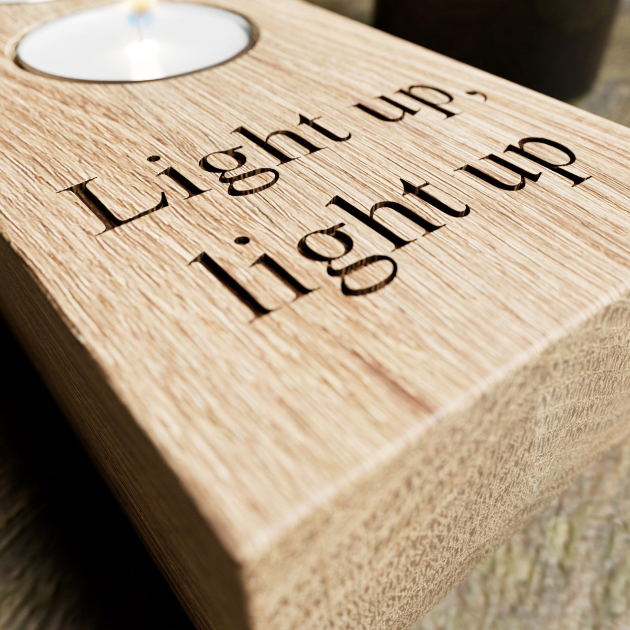 3 Tea Light Hoder Oak 3 Tea Light Holder – cherrymade.co.uk